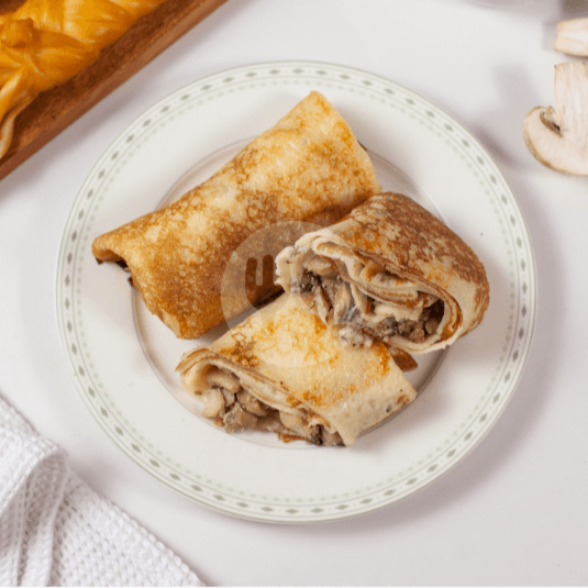 Chicken & Mushroom Crepes